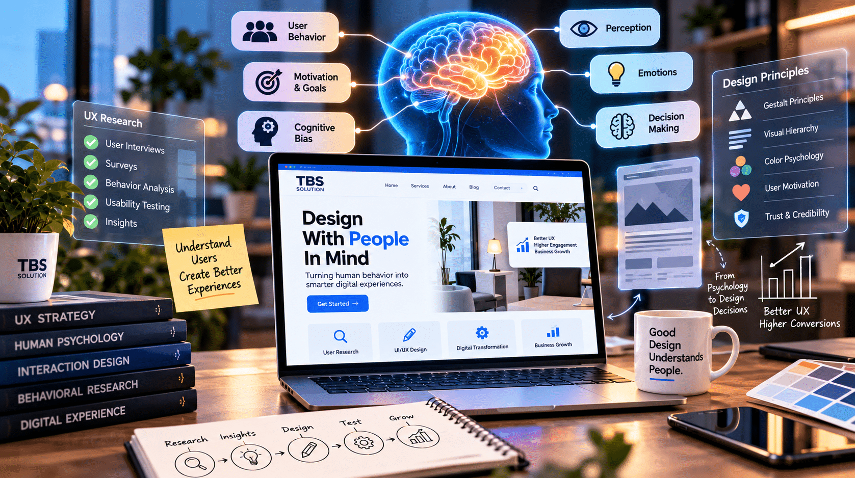How User Psychology Shapes Better UX Design: Principles, Research & Strategy