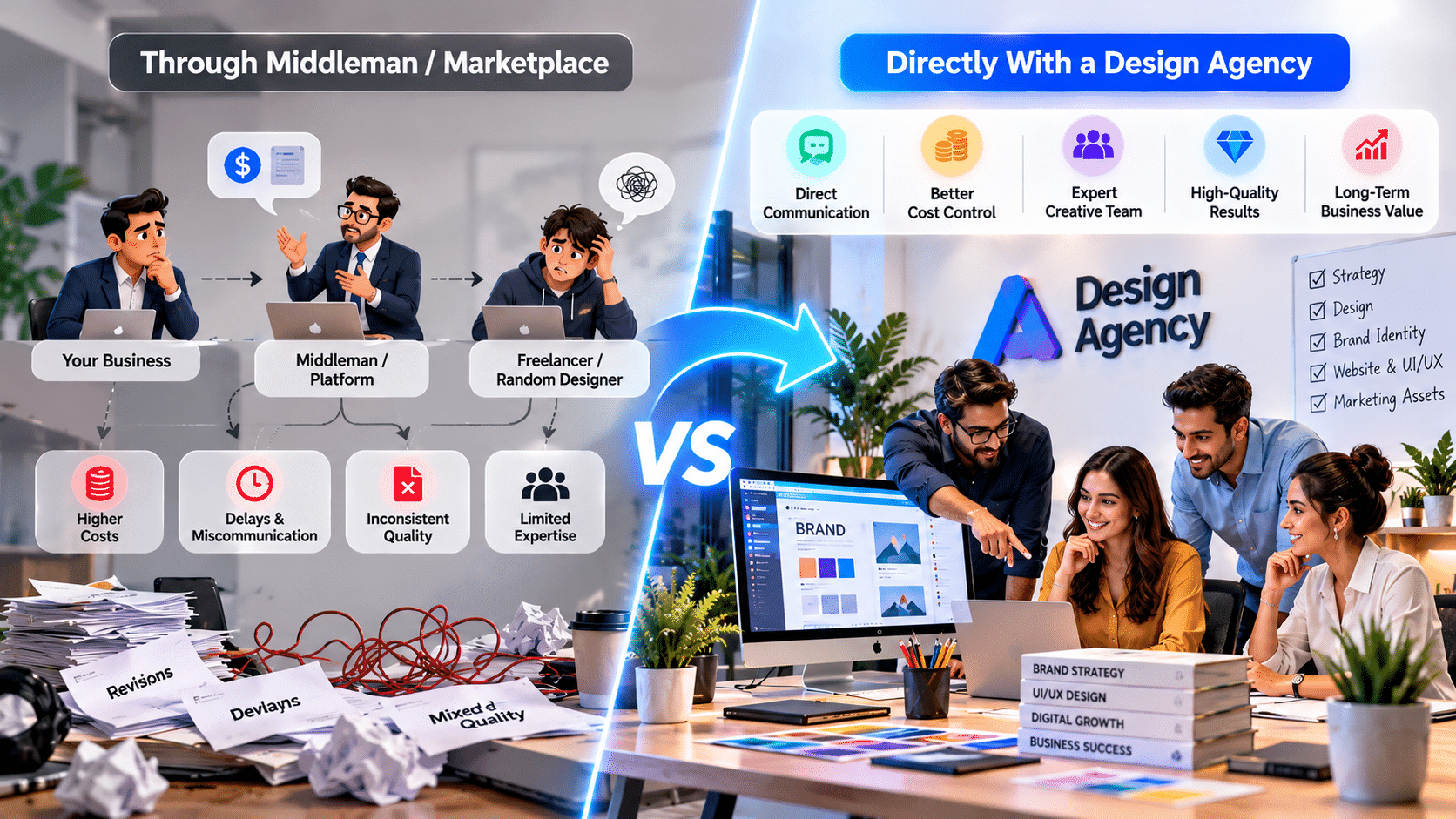 Hiring a Design Agency Directly in 2026: Benefits, Costs & What to Expect
